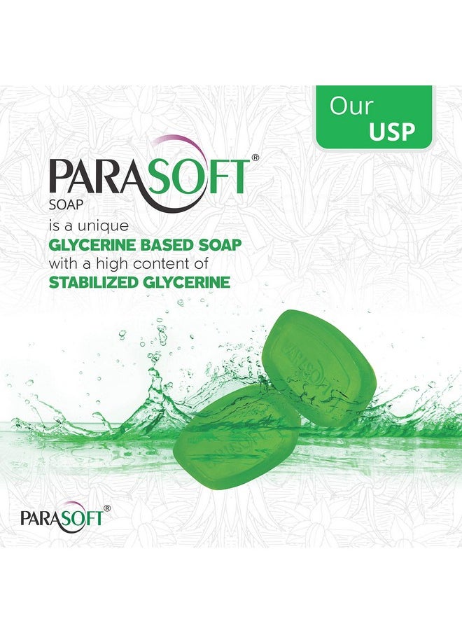 Parasoft Daily Skin Nourishing & Moisturising Bathing Bar with Goodness of Aloe Vera, Glycerine & Vitamin E For Dry & Sensitive Skin -100 gm (Pack of 5)