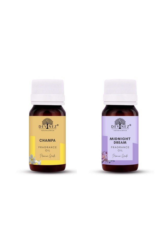 Devinez Champa, Midnight Dream Aroma Oil for Diffuser/Ultrasonic Aroma Diffuser/Tealight Diffuser/Reed Diffuser, 15ml Each