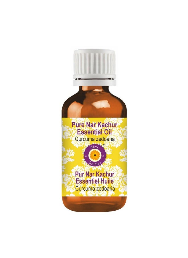 Deve Herbes Pure Nar Kachur Essential Oil (Curcuma zedoaria) Steam Distilled 10ml