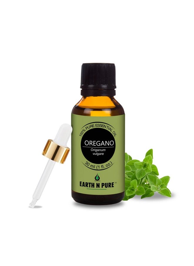 Earth N Pure Oregano Essential Oil Undiluted, Natural and Therapeutic Grade with Glass Dropper - 30 ML