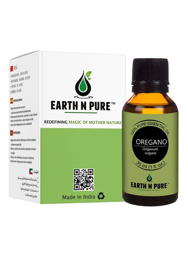 Earth N Pure Oregano Essential Oil Undiluted, Natural and Therapeutic Grade with Glass Dropper - 30 ML