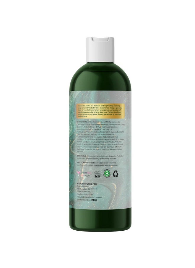 Premium Eucalyptus Bubble Bath Soap - Sulfate Free Adult Bubble Bath for Women and Men with Relaxing Essential Oils with Vitamin E - Foaming Bath Oil for Dry Skin Featuring Aromatherapy Oils