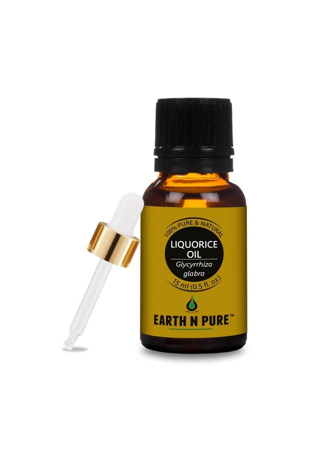 Earth N Pure Liquorice (Licorice) Oil for Skin Nourishment and Body Care | 15 ML