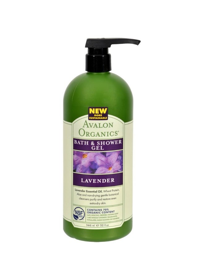 Therapeutic Bath & Shower Gel Lavender 32 Oz (4 Pack)