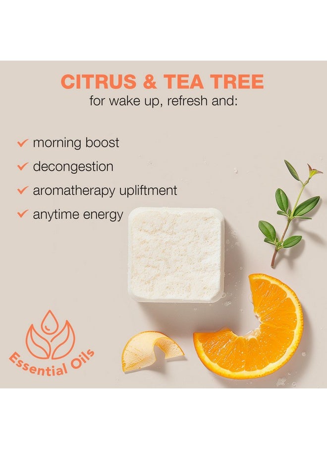 Shower Steamers Aromatherapy - USA Made with Natural Ingredients & Citrus Essential Oil, Long Lasting Shower Bombs for Energy Boost, Stocking Stuffers, Spa Gifts & Relaxing Gifts for Women & Men