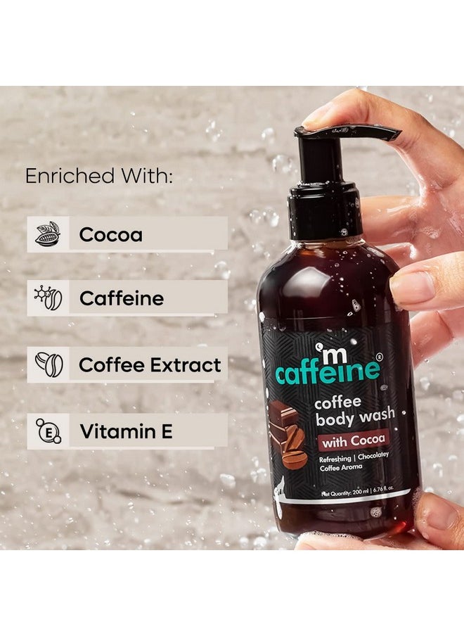 mCaffeine Coffee Body Wash Combo Value Pack with Berries & Cocoa Shower Gels | Refreshing Aroma with Detan & Deep Cleansing Benefits | Shower Gel | For Men & Women and All Skin Types | 400ml