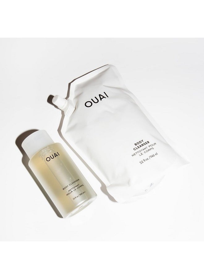 OUAI Body Cleanser Refill, Dean Street - Foaming Body Wash with Jojoba Oil and Rosehip Oil to Hydrate, Nurture, Balance and Soften Skin - Paraben, Phthalate and Sulfate Free Skin Care Products - 32 Oz