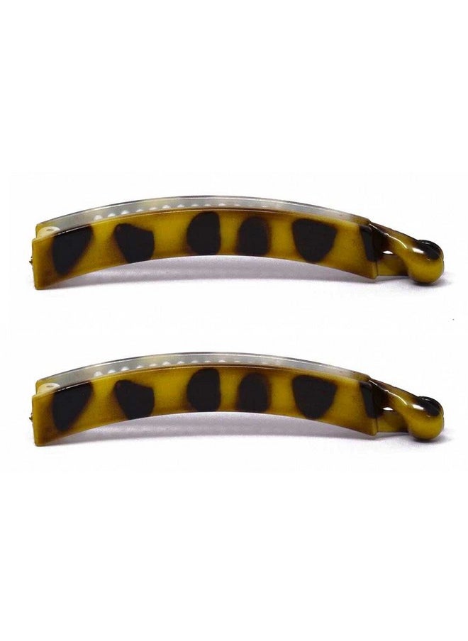 MANODHRUVA 6pcs Women's Tiger Print Banana Hair Clips, 10 cm, 6 PCS