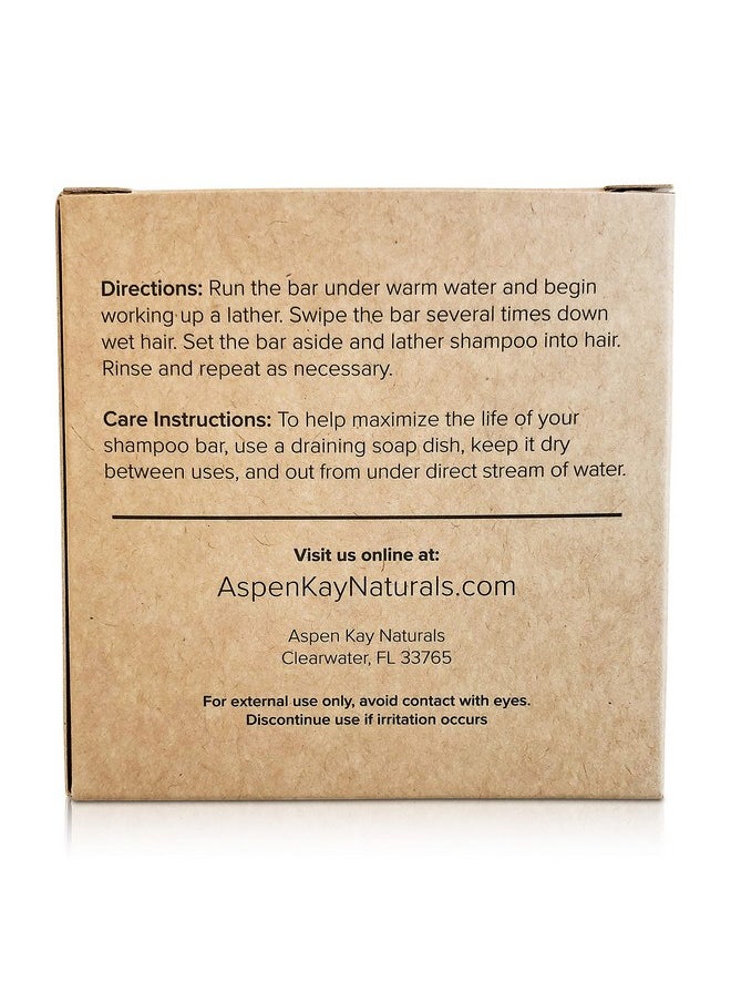 Solid Shampoo Bar, Made With Natural & Organic Ingredients, Sulfate-Free, Cruelty-Free & Vegan, All Hair Types, 3 Ounce Bar (Hydrating Coconut)