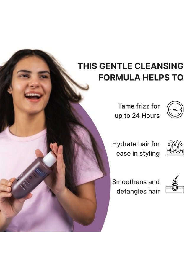 Anti Frizz Shampoo + Hair Mask + Ultra Smoothing Hair Serum Kit | Frizz Control Upto 24 Hrs | Hyaluronic Acid & Fatty Acids | Paraben & Sulphate Free | Women & Men | 250Ml + 250G + 50Ml