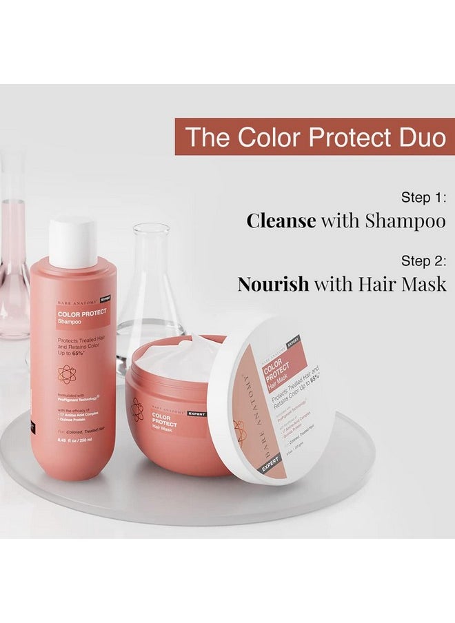 Bare Anatomy Color Protect Shampoo + Hair Mask Kit for Coloured and Treated Hair | Provides 8 Weeks of Protection, Contains 17 Amino Acid Complex & Quinoa Protein, For Dry & Frizzy Hair, 250ml + 250g