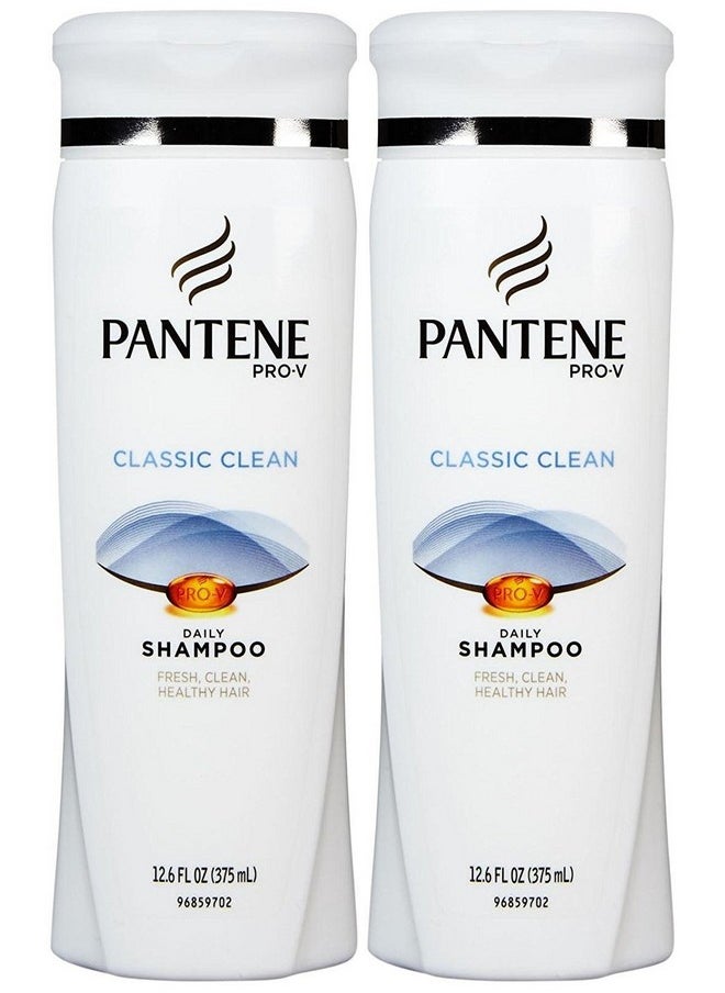 Pantene Pro-V Classic Clean Shampoo, 12.6 Fl Oz (Pack of 2)