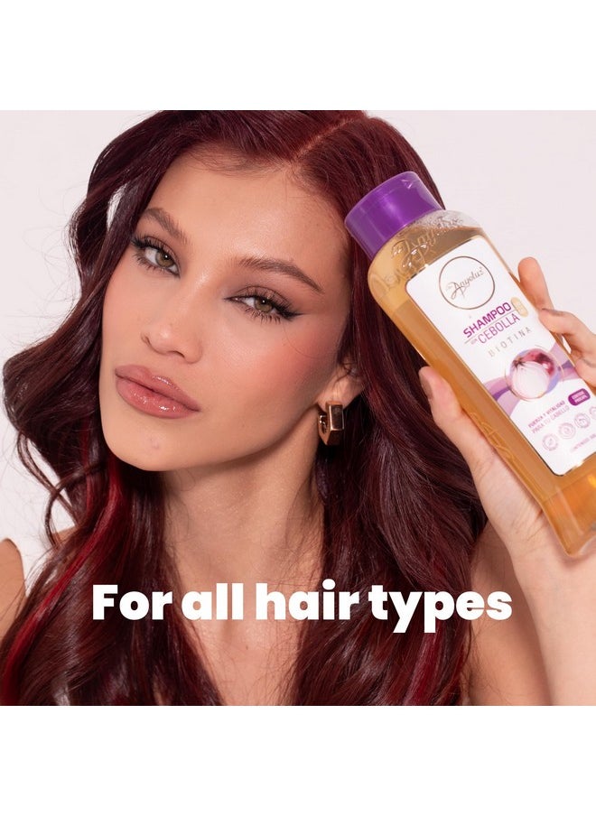 ANYELUZ Onion Shampoo, Cleanses and Reduces Oiliness, Provides Shine and Ideal for all Hair Types, Contains Natural Extracts, Salt and Paraben Free