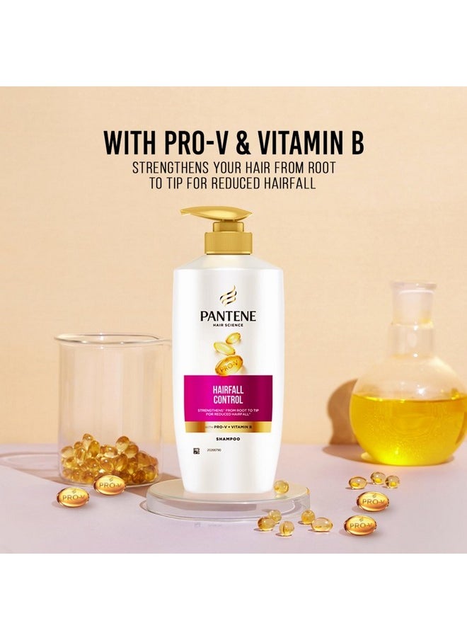 Pantene Advanced Hairfall Solution, Hairfall Control Shampoo, Pack of 1, 650ML, Pink