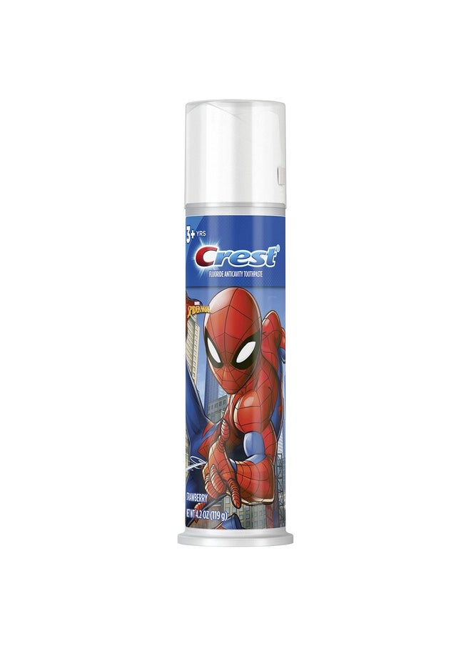 Kid'S Toothpaste Pump, Featuring Marvel'S Spiderman Flavor, Strawberry, 4.32 Ounce