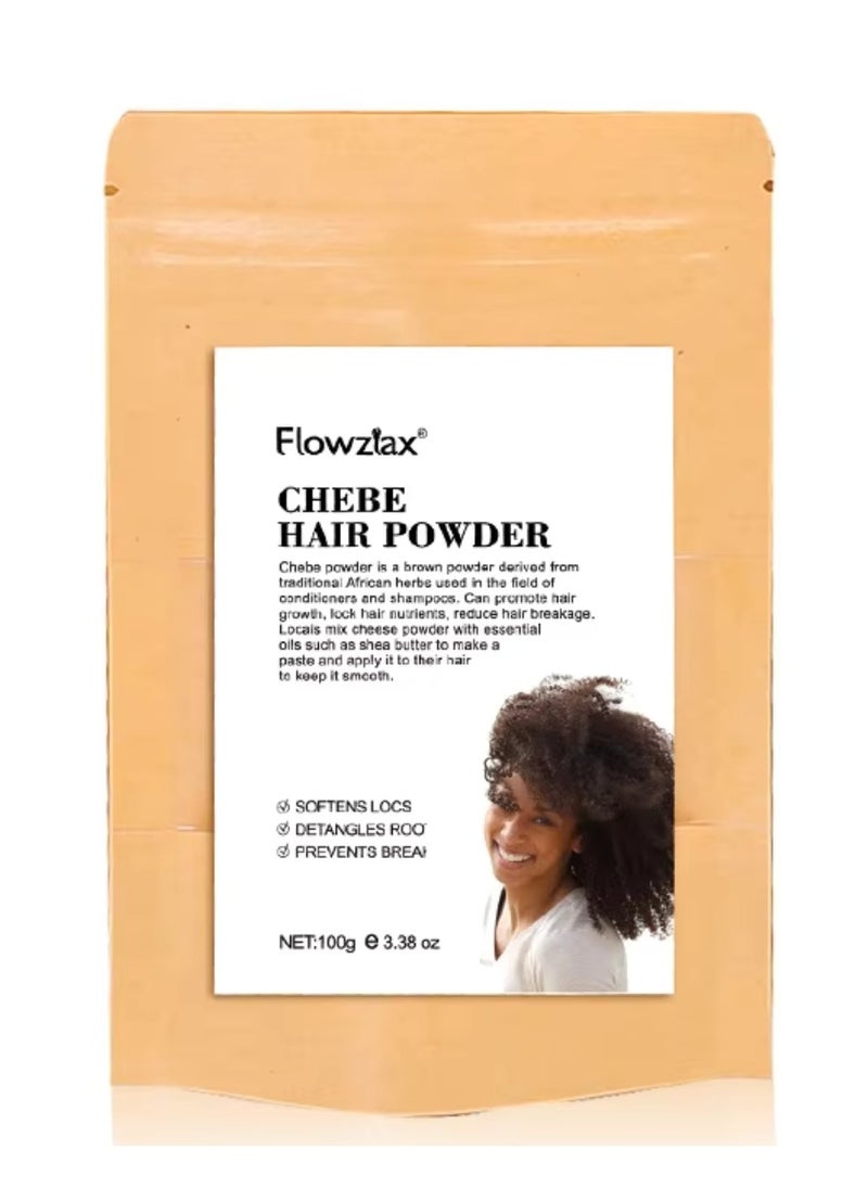 100g Chebe Hair Powder for Hair Growth for Hair Regrowth Treatments Softens Locs Detangles Root Reduce Hairs Breakage Promotes Strong and Healthy Hairs Moisturizing African Chebe Powder