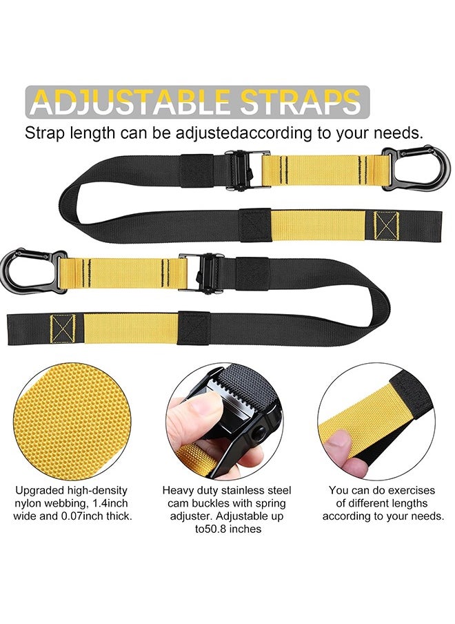 Home Resistance Training Kit,Resistance Trainer Exercise Straps with Handles,Door Anchor,Training Guide,Wall Mount Bracket, Bodyweight Resistance Straps for Full-Body Workout for Home Gym.