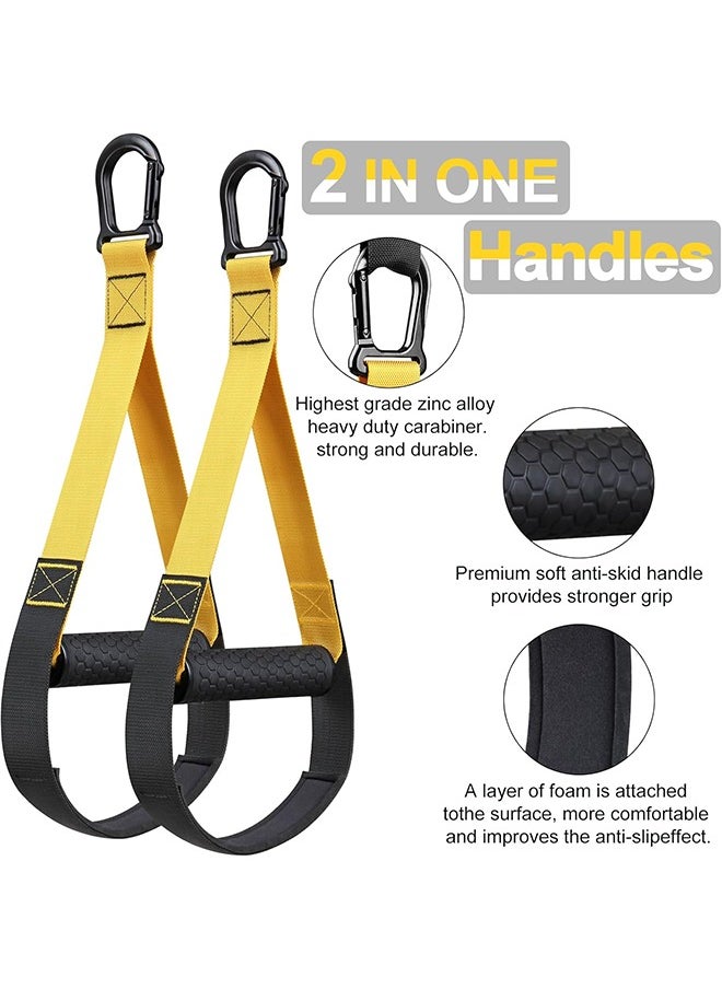 Home Resistance Training Kit,Resistance Trainer Exercise Straps with Handles,Door Anchor,Training Guide,Wall Mount Bracket, Bodyweight Resistance Straps for Full-Body Workout for Home Gym.