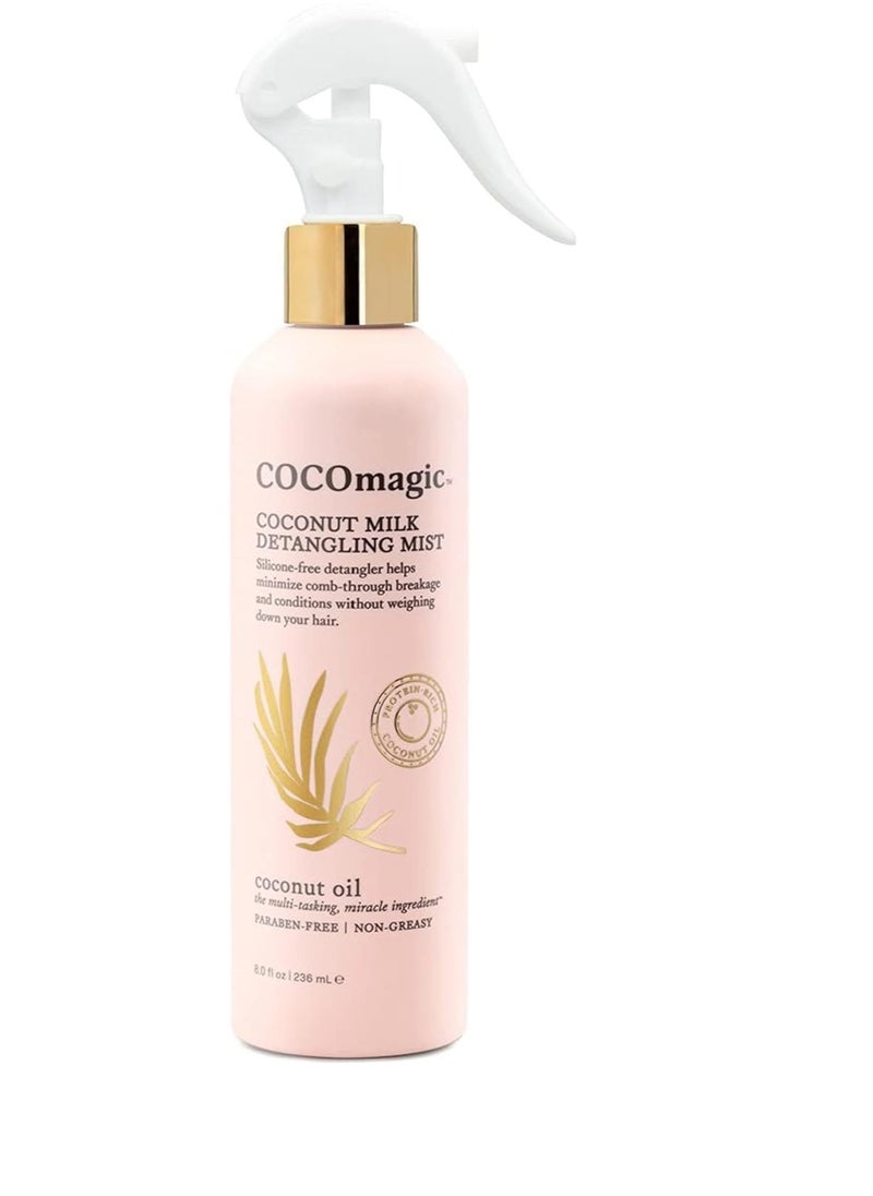 Cocomagic Coconut Milk Detangling Mist | Extra Moisturizing Leave-in Detangler | Restore Vibrancy and Boost Shine | Non-Greasy Formula | Paraben Free, Cruelty Free, Made in USA (8 oz)