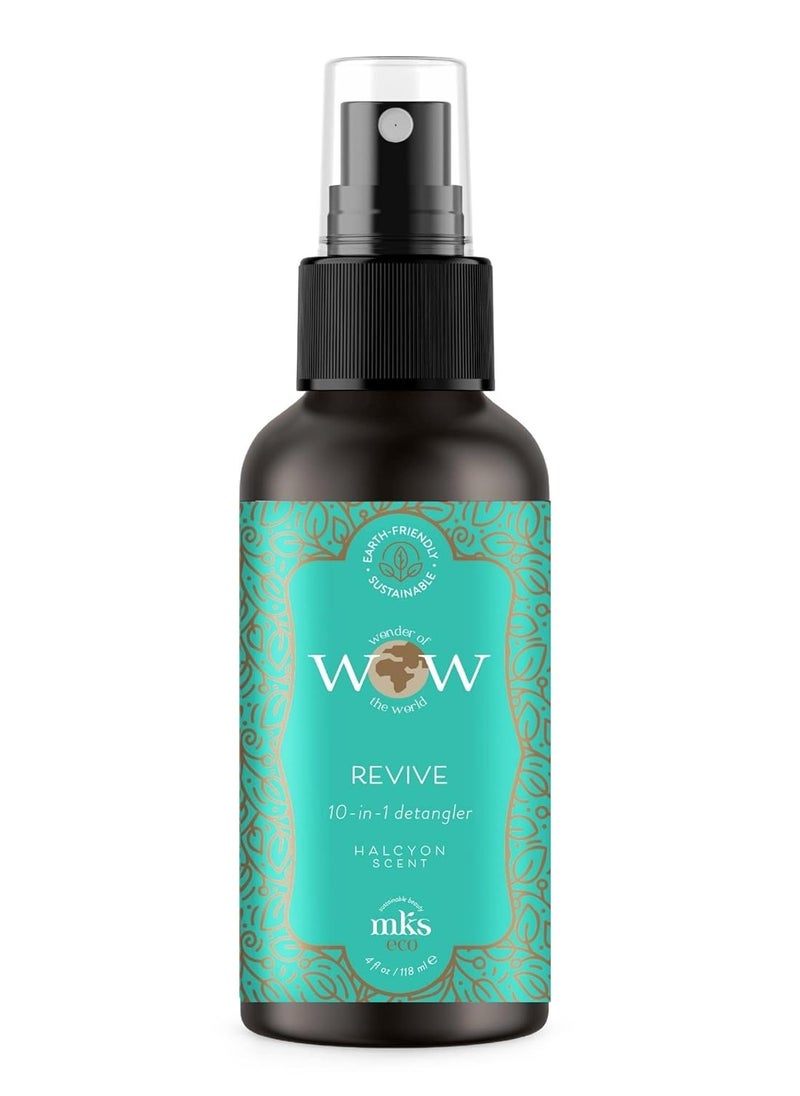 MKS eco WOW Revive 10-in-1 Detangler, Halcyon Scent - Free From Silicones, Sulfate Cleansers, Parabens, Gluten, Mineral Oil & Petrolatum - Vegan, Cruelty Free