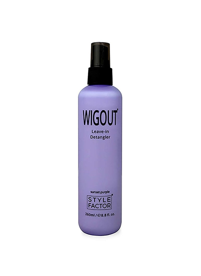 Style Factor Wigout Leave-In Detangler 8.8oz (SUNSET PURPLE)