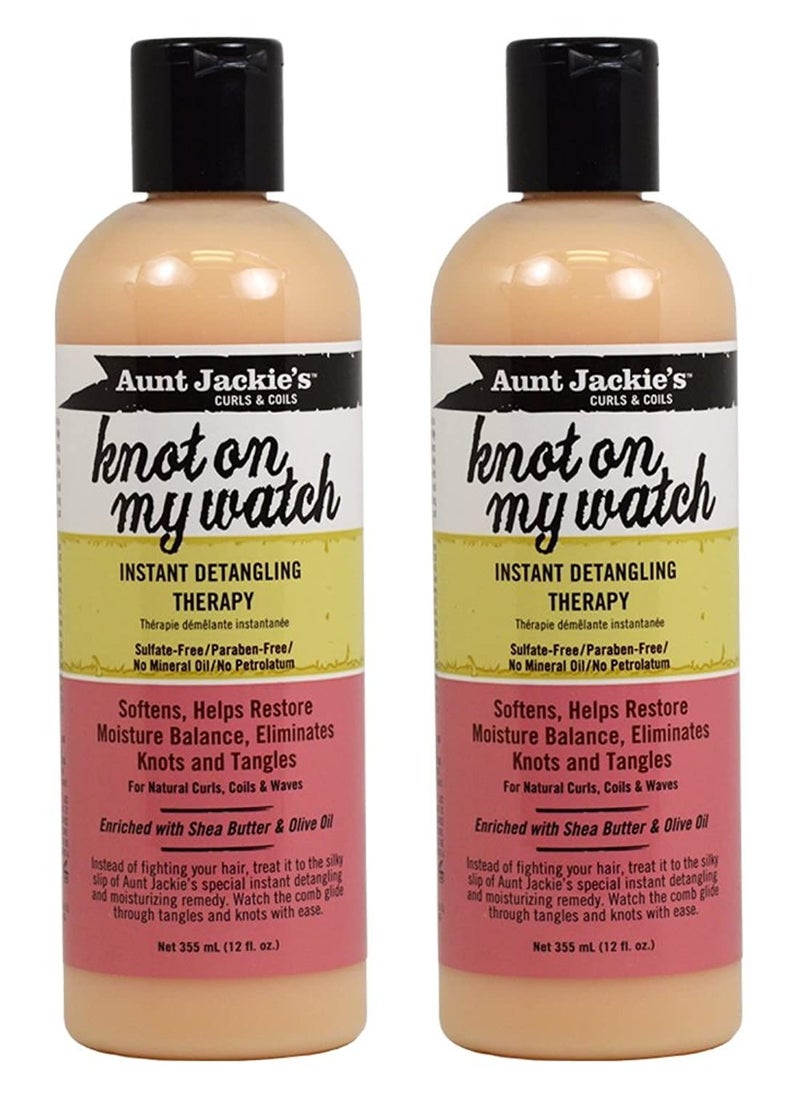 Aunt Jackies Knot On My Watch Detangling Therapy 12 Ounce (354ml) (2 Pack)