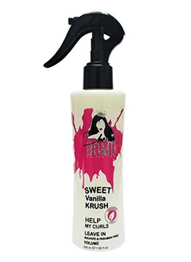 She Is Bomb Collection Sweet Vanilla Krush Leave-In Curl Definer 7.95 fl oz.