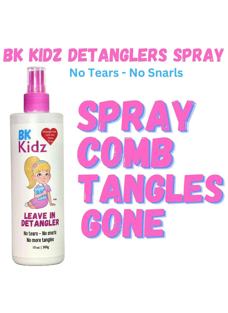 Hair Detangler Spray 10oz - Detangler Spray for Girls - No More Struggling With Tangles