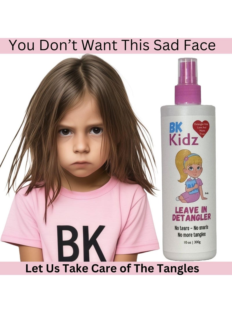 Hair Detangler Spray 10oz - Detangler Spray for Girls - No More Struggling With Tangles