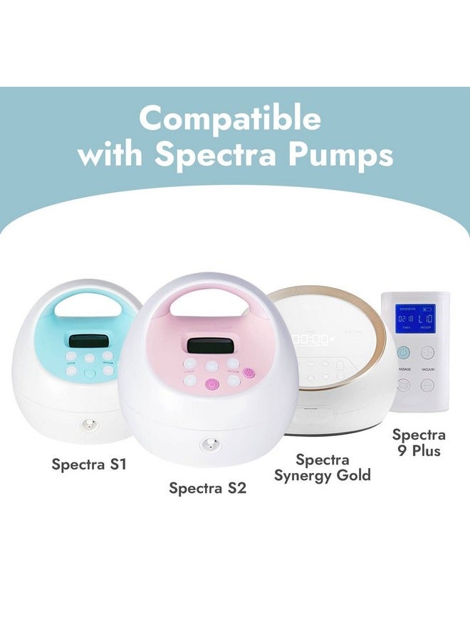 ] Papablic Duckbill Valves And Silicone Membrane Compatible With Spectra S1, S2 And 9 Plus Breastpumps, Not Original Spectra Pump Parts, Bpa/Dehp Free, Blue