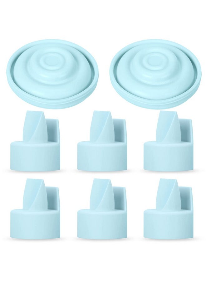 ] Papablic Duckbill Valves And Silicone Membrane Compatible With Spectra S1, S2 And 9 Plus Breastpumps, Not Original Spectra Pump Parts, Bpa/Dehp Free, Blue