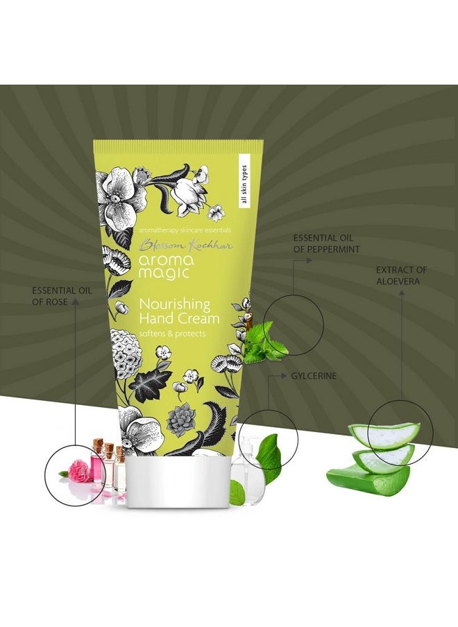 Aroma Magic Nourishing Hand Cream with Shea Butter | 1.76 Oz (50g) | Softens Dry & Aging Hands | Hydrating Moisturizer for Nails & Cuticles | Non Greasy Lotion