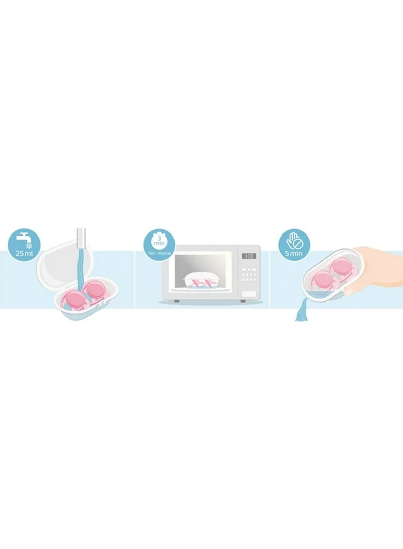 2 Piece Avent Ultra Air Free - Flow Pacifier/Soother, 0 To 6 Months, Mixed, Deco, Scf085/05