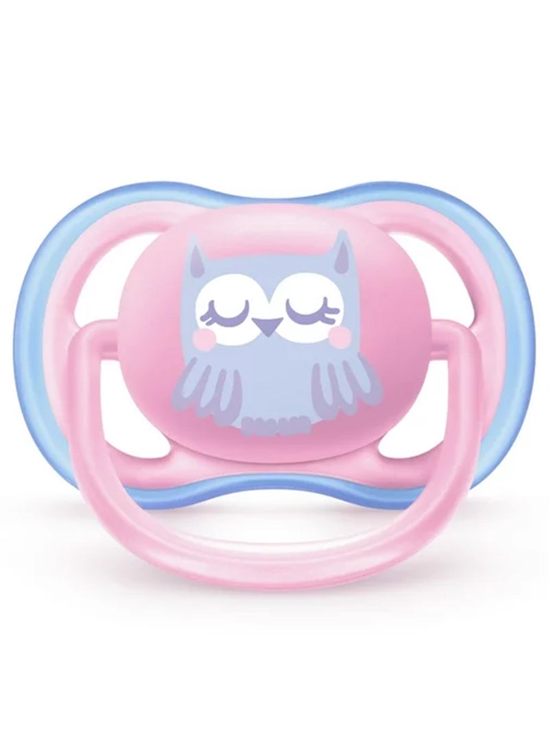 2 Piece Avent Ultra Air Free - Flow Pacifier/Soother, 0 To 6 Months, Mixed, Deco, Scf085/05