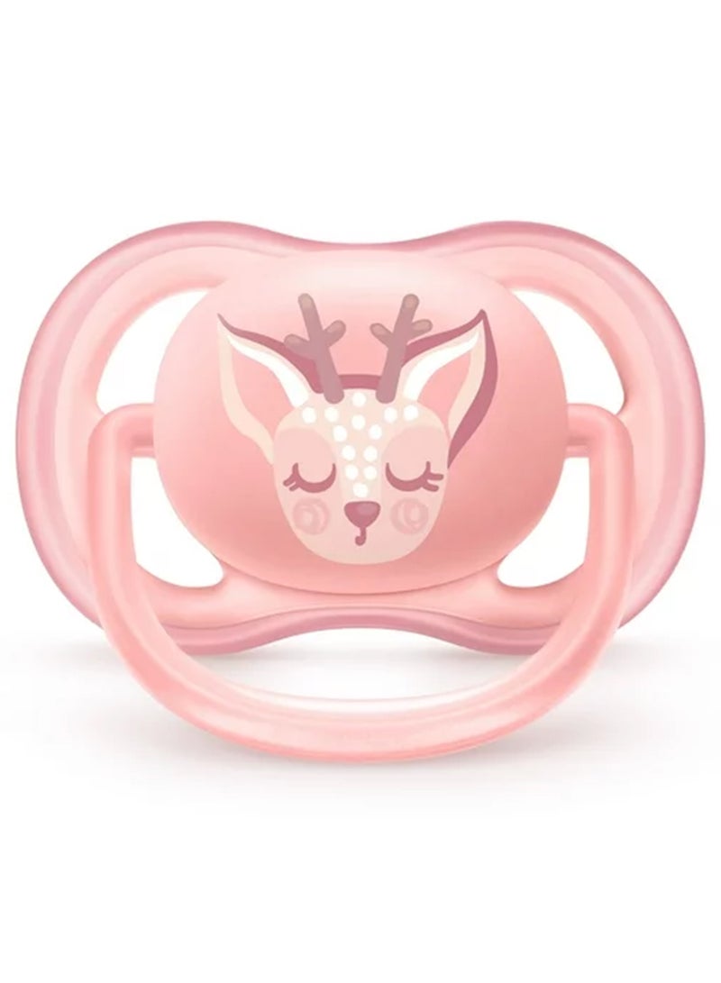 2 Piece Avent Ultra Air Free - Flow Pacifier/Soother, 0 To 6 Months, Mixed, Deco, Scf085/05