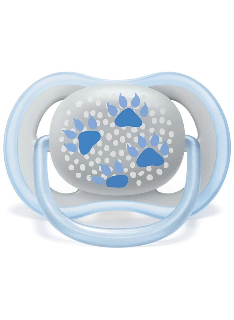 Ultra Air Free - Flow Pacifier, Soother, 6 - 18 Months , Mixed, Deco, 2 Count, Scf085, 06