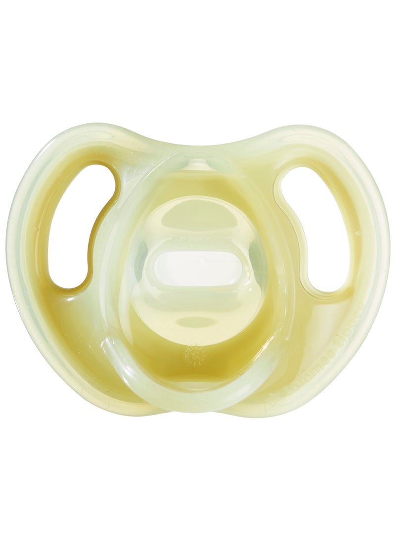 Pack Of 2 Ultra-Light Silicone Soother, Symmetrical Orthodontic Design, BPA-Free, One-Piece Design 6-18 Months Dummies