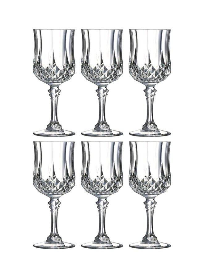 6-Piece Longchamp Stem Glass Set Clear 6x60ml