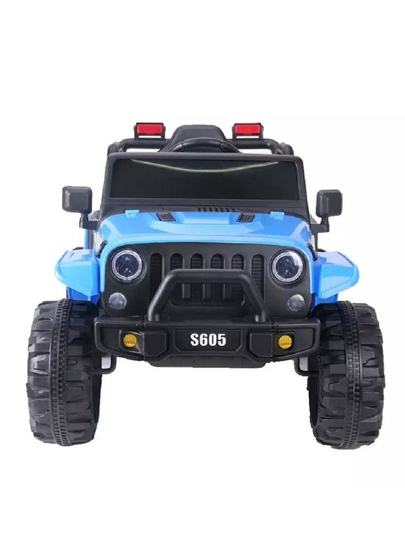 RBWTOYS - Power Electric 4wheel Motorcar for kids Ride S605 (BLUE) 120x64x47cm.