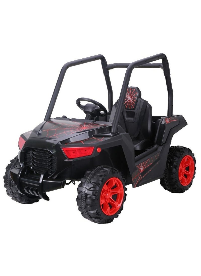 RBWTOYS - Power Electric 2Wheel Motorcar for kids Ride S604 (SPIDER BLACK) 118x69x86cm