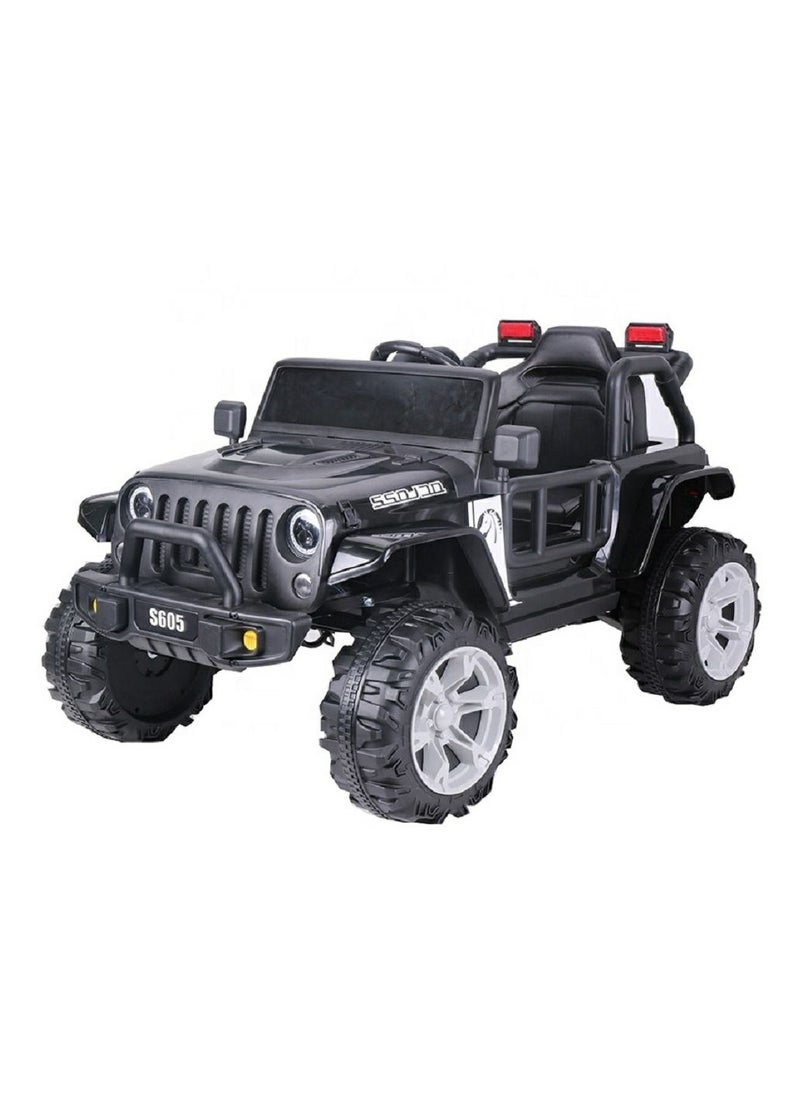 RBWTOYS - Power Electric 4wheel Motorcar for kids Ride S605 (BLACK) 120x64x47cm.