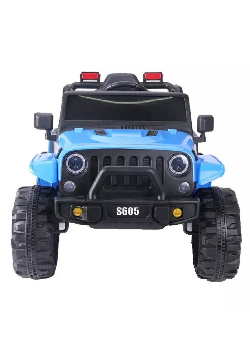 RBWTOYS - Power Electric 4wheel Motorcar for kids Ride S605 (BLUE) 120x64x47cm.