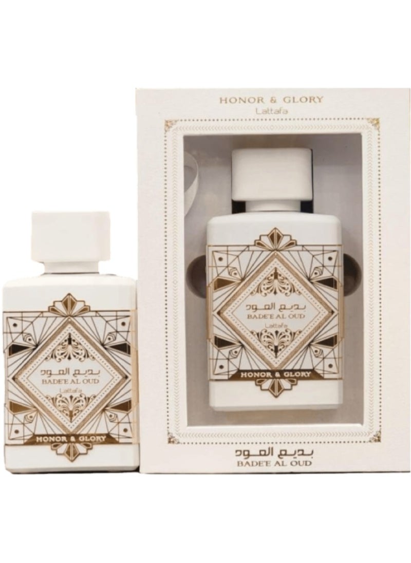 Lattafa Bade'e Al Oud Honor & Glory Eau de Parfum – A Unisex Oud Masterpiece, 100ml