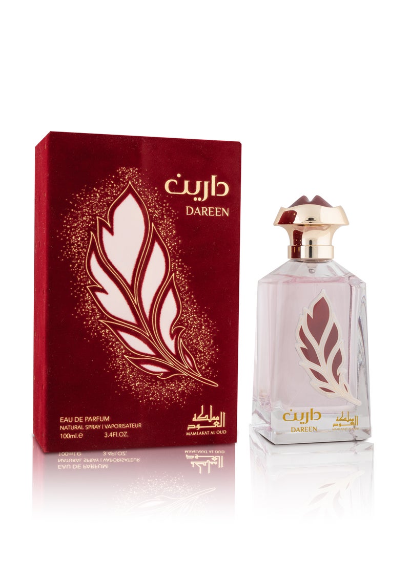 Mamlakat Al Oud Dareen, Eau De Parfum - 100ml | Floral, Fresh, and Warm Fragrance for Women