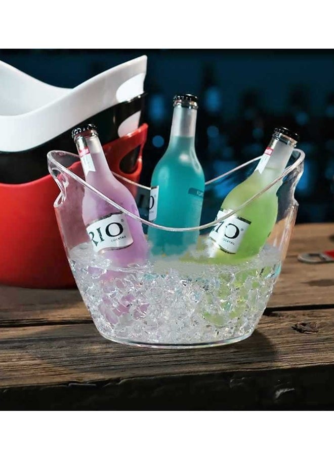 Ice Bucket Wine Bucket,8L Wine Bucket Chiller for Parties,Clear Acrylic Cooler Bucket for Champagne Wine Drinks Beer,Beverage Tub,Ice Tub,Bar Supplies