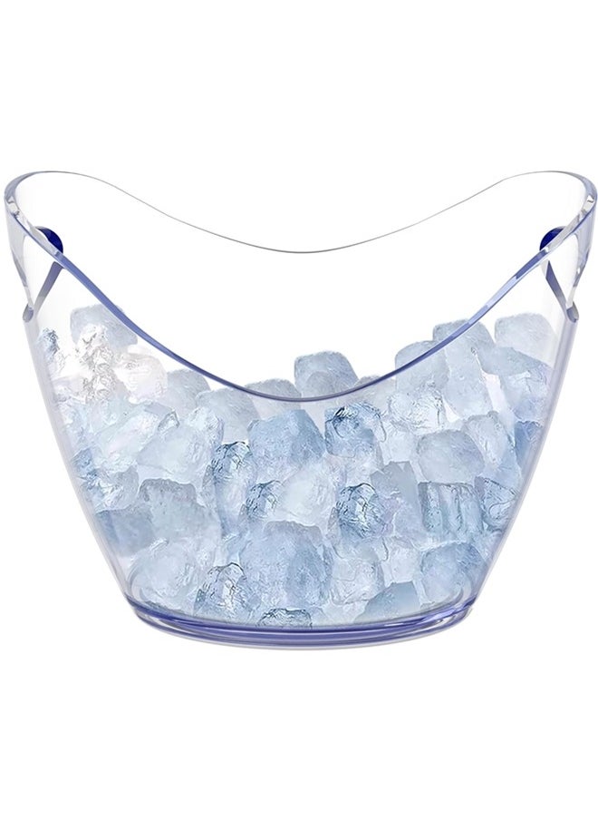 Ice Bucket Wine Bucket,8L Wine Bucket Chiller for Parties,Clear Acrylic Cooler Bucket for Champagne Wine Drinks Beer,Beverage Tub,Ice Tub,Bar Supplies