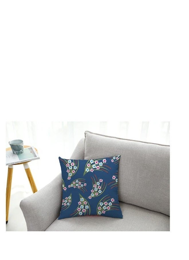 4 Pack Decorative Throw Pillow Covers, 18x18 Boho Teal Pillow Covers, Suitable for Sofa, Living Room, Garden, Balcony