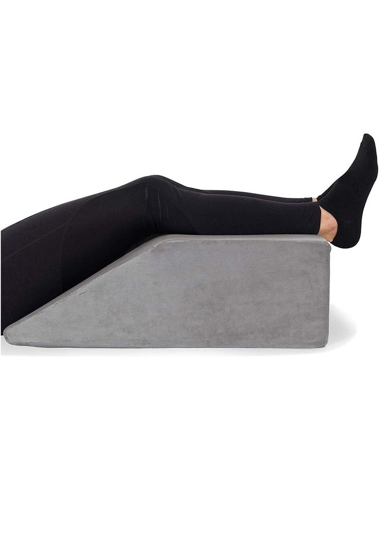 Leg Elevation Pillow - Memory Foam Leg Elevating Pillow | Leg Rest Wedge - Leg Pillow Elevation Blood Circulation | Relieves and Recovers Foot & Ankle Injuries | Foot Elevation Pillows for Swelling