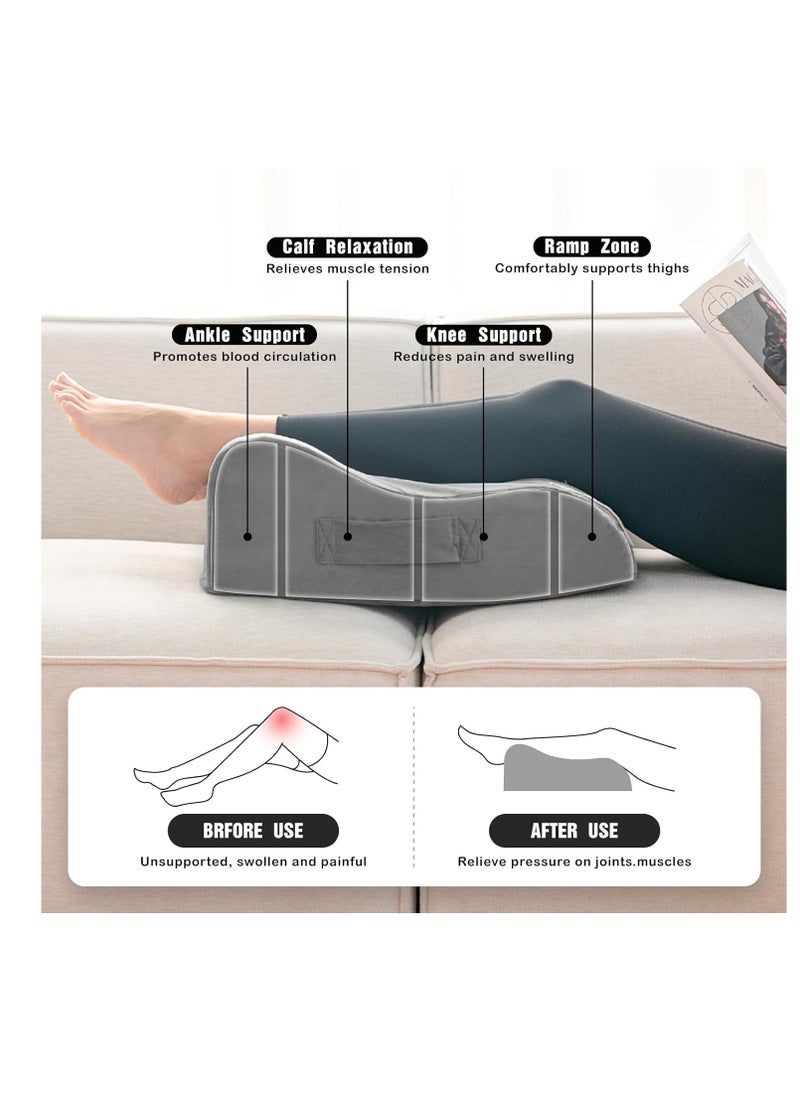 LightEase Memory Foam Leg, Knee, Ankle Foot Support and Elevation Pillow for Surgery Recovery