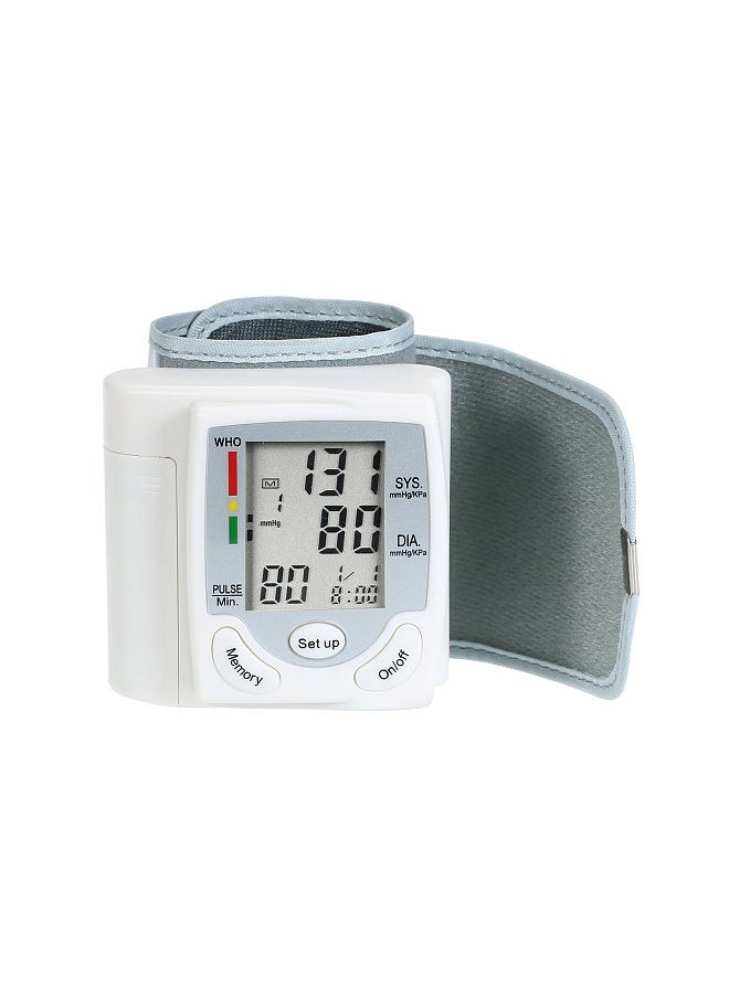 LCD Display Blood Pressure  Monitor Wrist Pulse Meter Automatic Digital Pulsometer Sphygmomanometer Family Diagnostic-tool